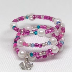 Little girls Memory wire bracelet